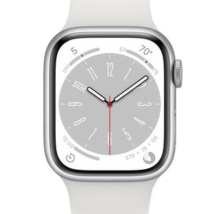 Apple Watch Series 8 GPS 41mm Starlight/Aluminum w Starlight Sports Band S/M.NWT